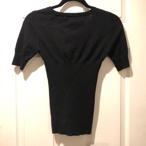 4/$25💸 RAMPAGE SHORT SLEEVED SWEATER BOW SIZE S - Picture 2 of 4